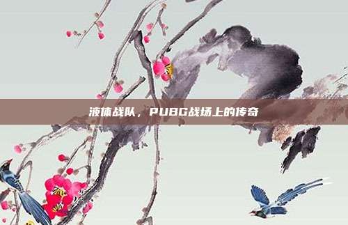 液体战队,PUBG战场上的传奇