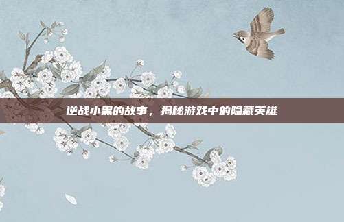 逆战小黑的故事，揭秘游戏中的隐藏英雄