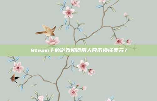 Steam上的游戏如何用人民币换成美元？