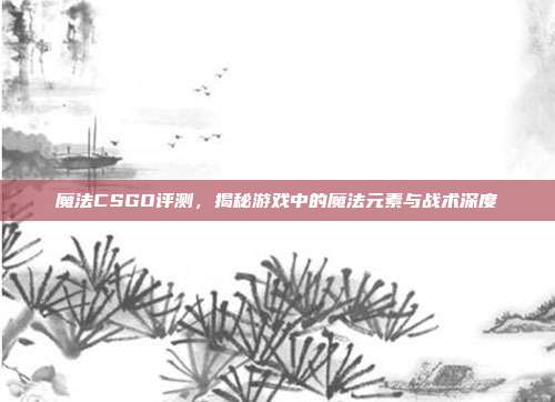 魔法CSGO评测，揭秘游戏中的魔法元素与战术深度