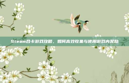 Steam合卡游戏攻略，如何高效收集与使用游戏内奖励