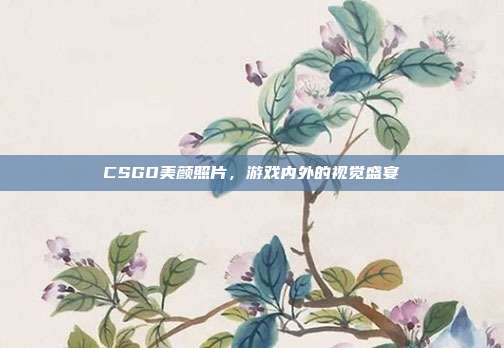 CSGO美颜照片，游戏内外的视觉盛宴