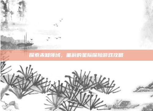 探索未知领域，董蔚的星际探险游戏攻略
