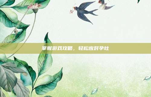 掌握游戏攻略,轻松应对孕吐