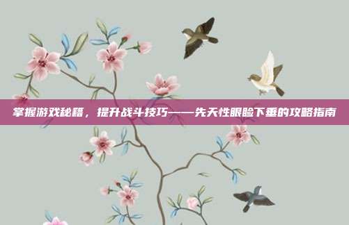 掌握游戏秘籍，提升战斗技巧——先天性眼睑下垂的攻略指南