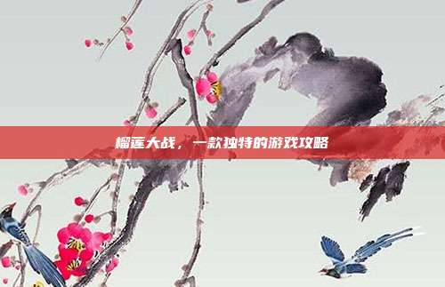 榴莲大战，一款独特的游戏攻略