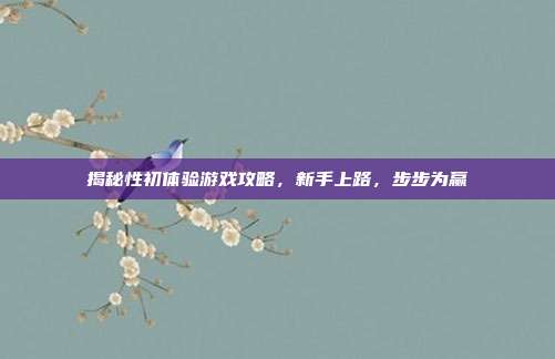 揭秘性初体验游戏攻略，新手上路，步步为赢