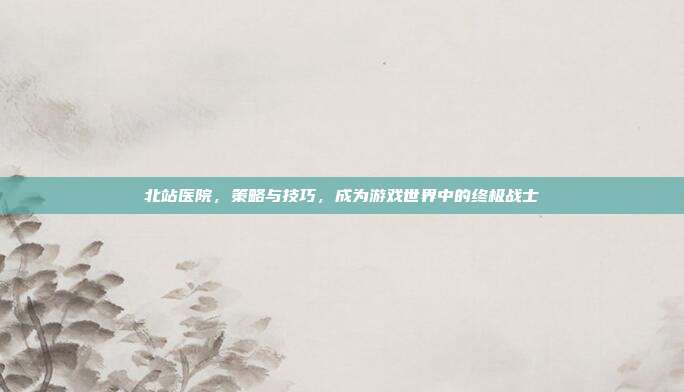 北站医院,策略与技巧,成为游戏世界中的终极战士