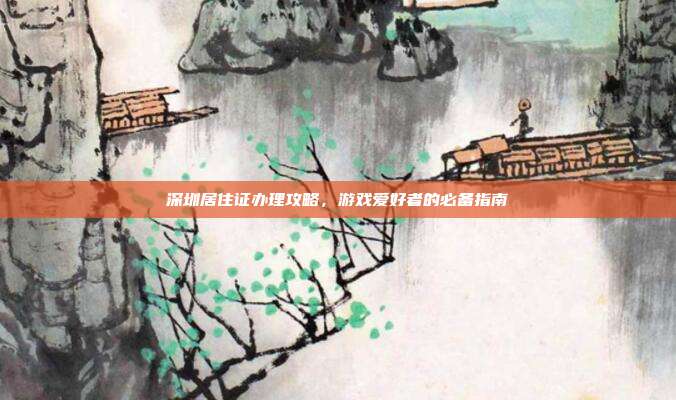 深圳居住证办理攻略，游戏爱好者的必备指南