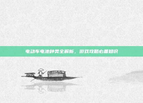 电动车电池种类全解析，游戏攻略必备知识