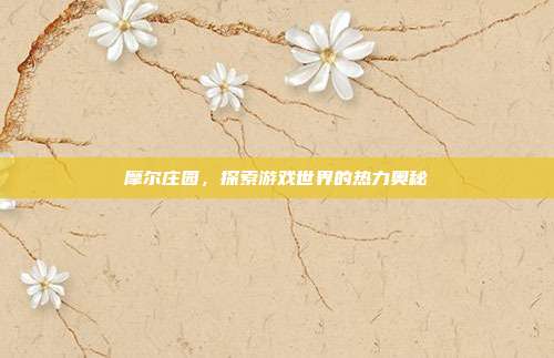 摩尔庄园，探索游戏世界的热力奥秘