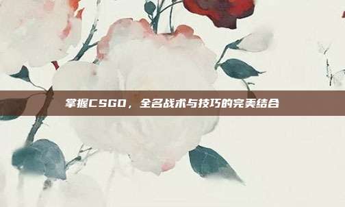 掌握CSGO，全名战术与技巧的完美结合