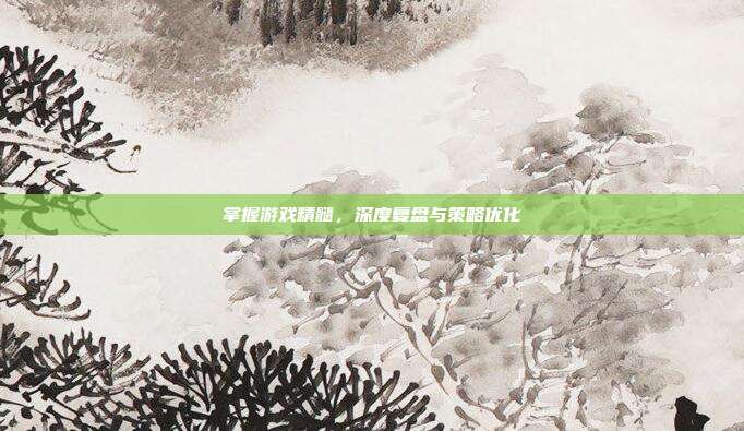 掌握游戏精髓，深度复盘与策略优化