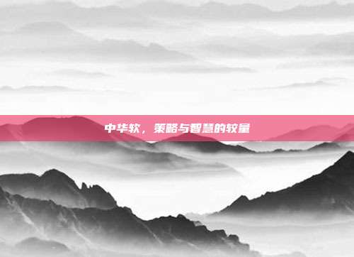 中华软，策略与智慧的较量