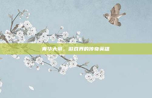 青华大帝，游戏界的传奇英雄